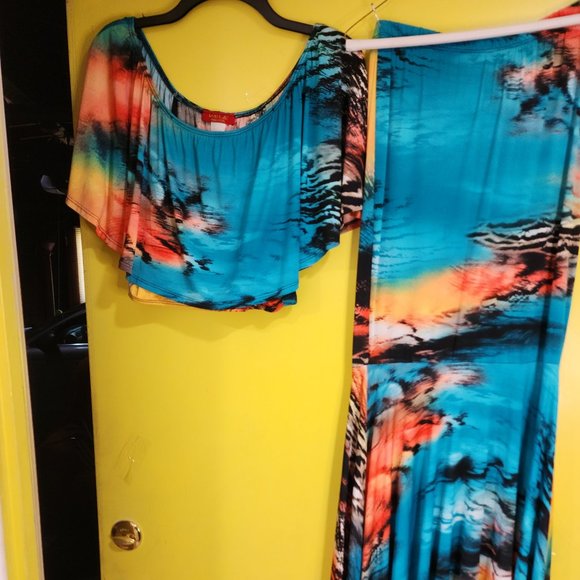 2pc Hawaii Print | Wall Street Brand | Size Large - Picture 1 of 4